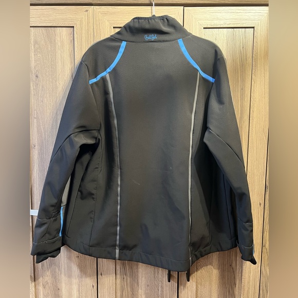 Cruel Girl Gray Embroidered  Soft Shell Bonded Water Repellent Jacket Size XXL - Picture 2 of 7